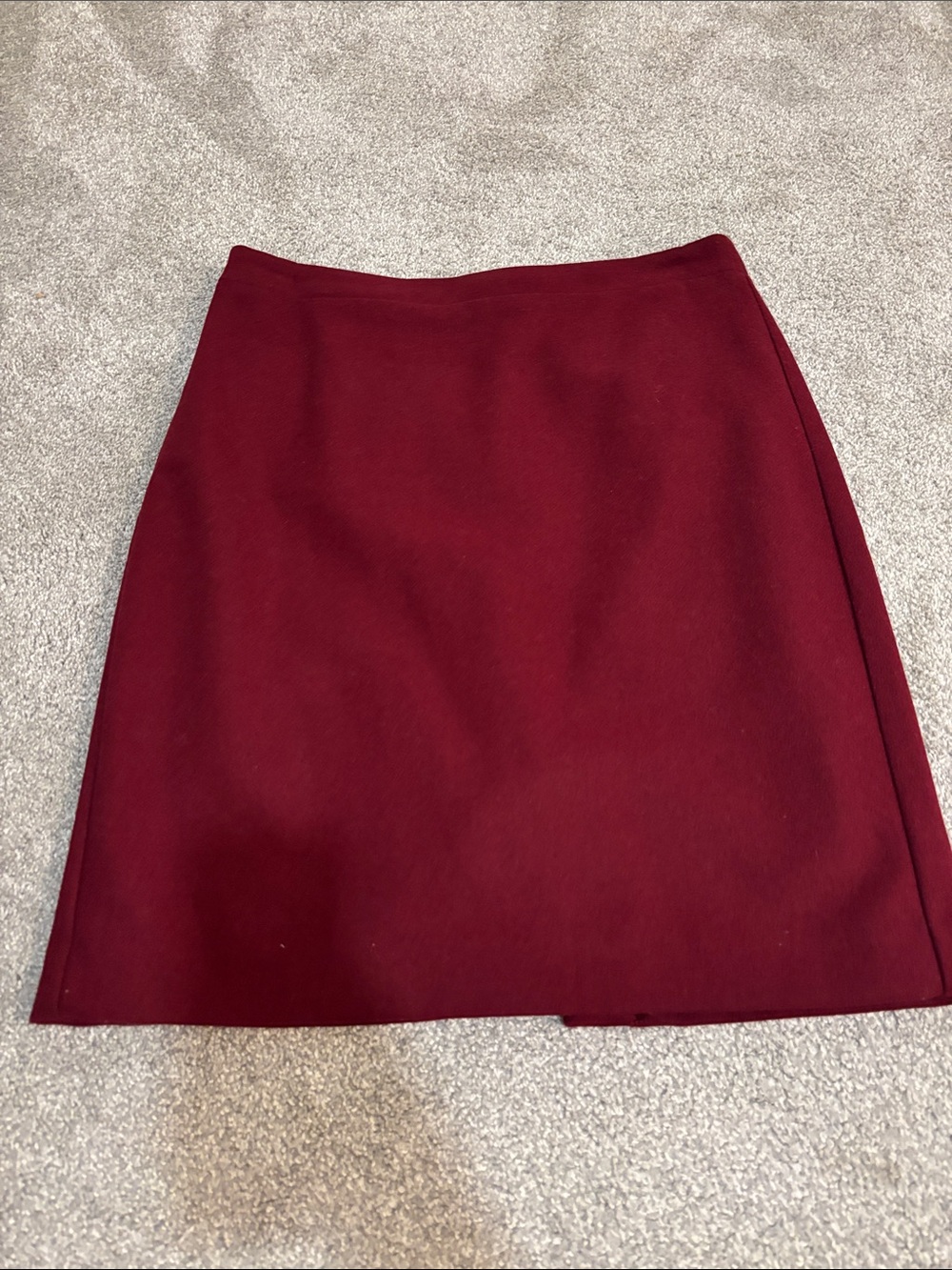 J. Crew Burgundy Skirt - Classic A-Line